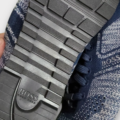 Hugo Boss Parkour Run Trainers In Dark Blue