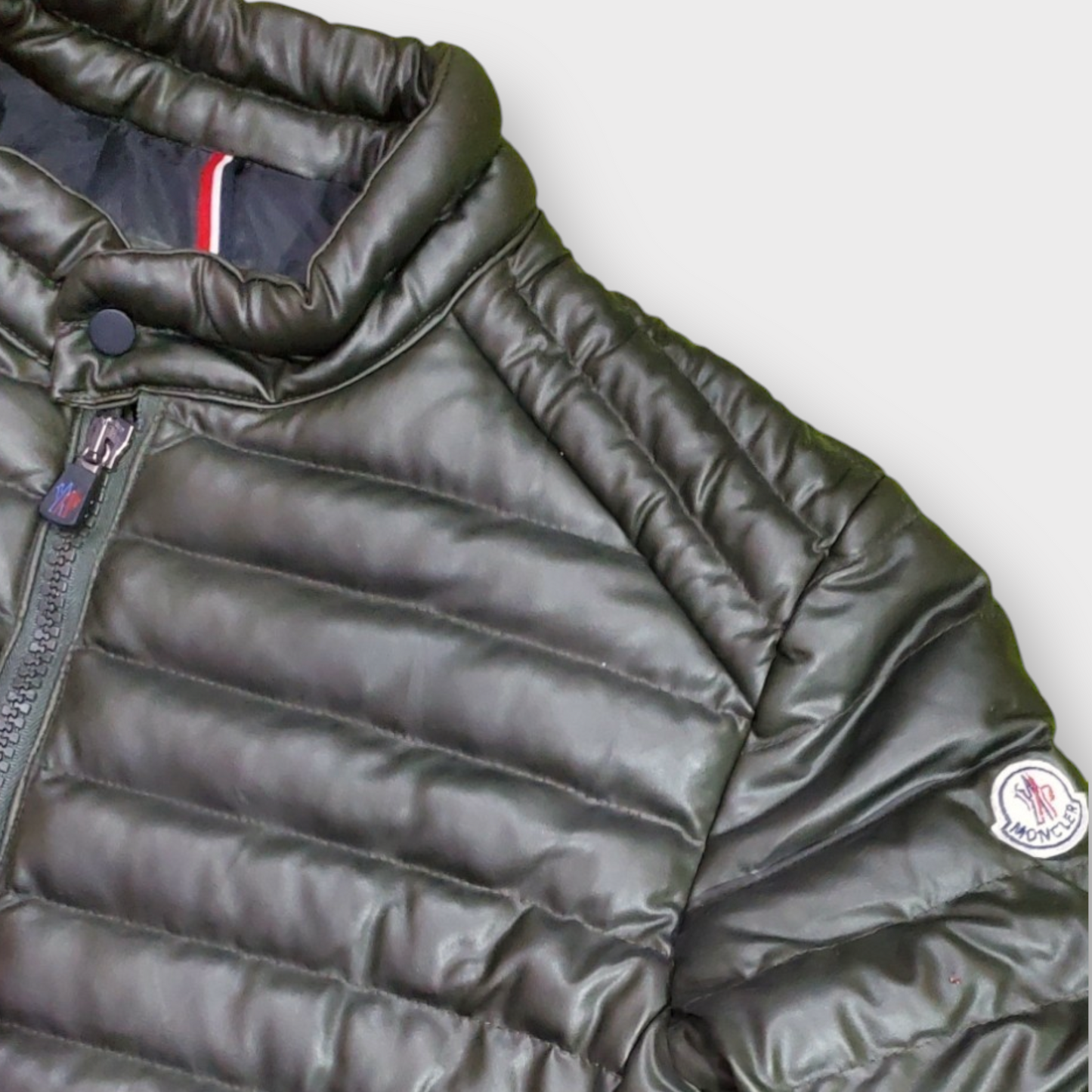 Moncler Puffer Jacket Olive Green Large