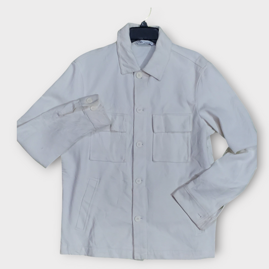 ZARA Men Denim Jacket White - Medium
