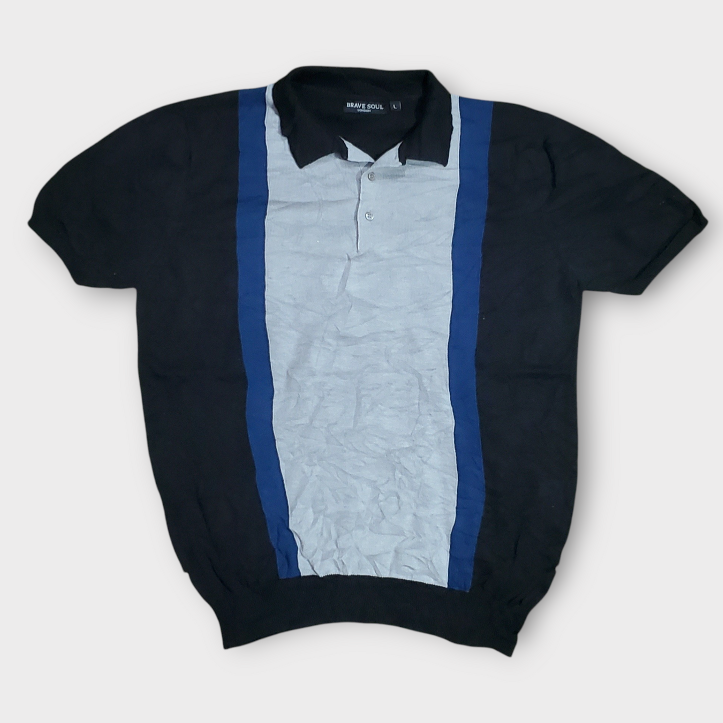 Men's Knit Polo Shirt Large