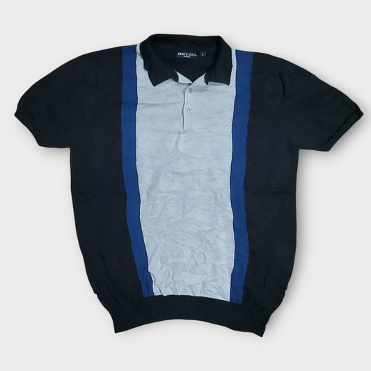 Men's Knit Polo Shirt Large