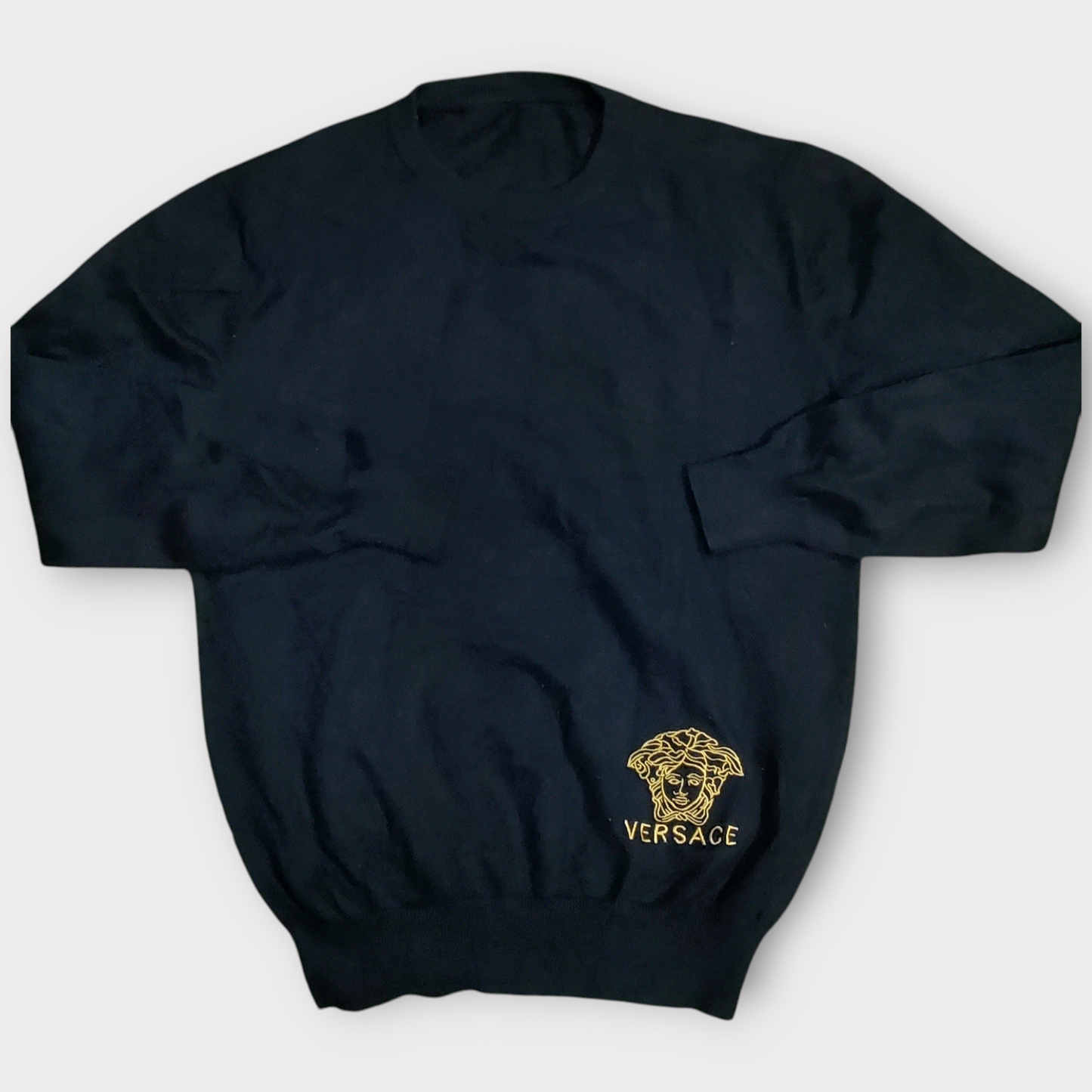 Versace Crewneck Sweatshirt Iconic Gold Medusa - Medium