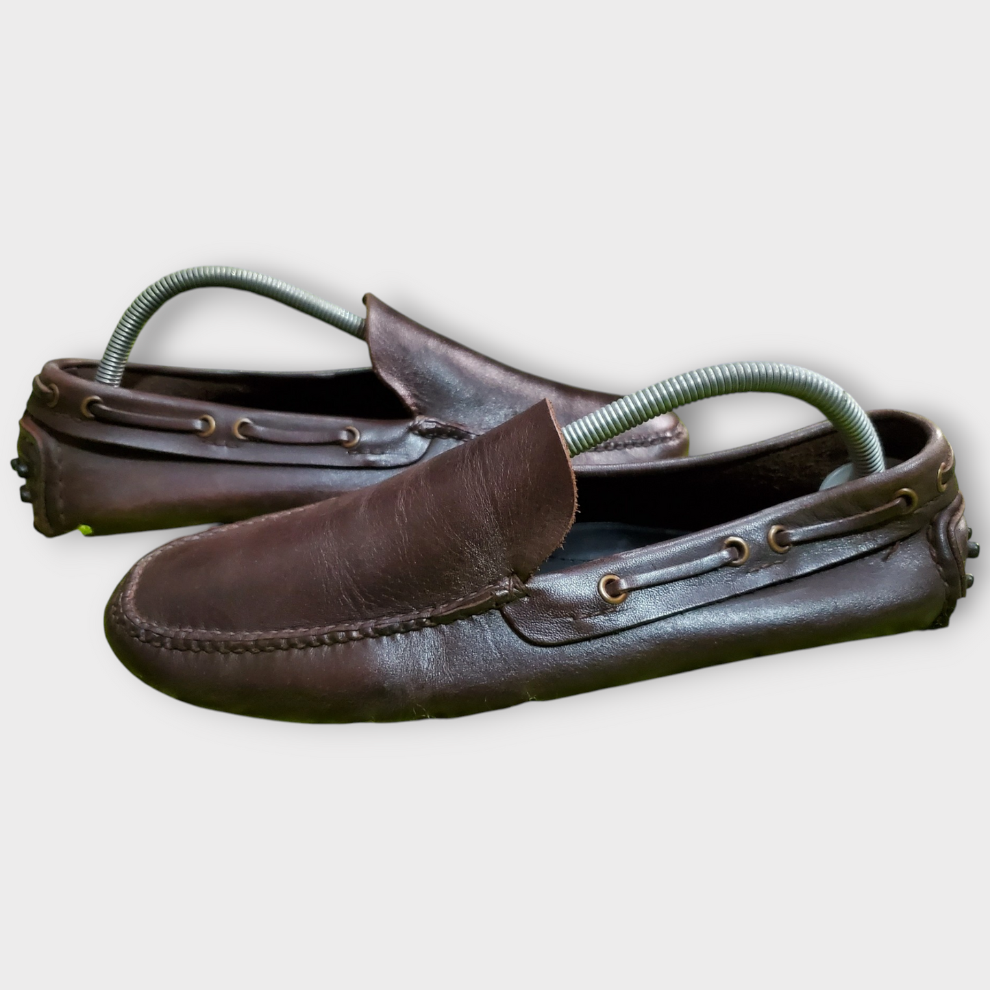 Prada Men's Brown Leather Loafers