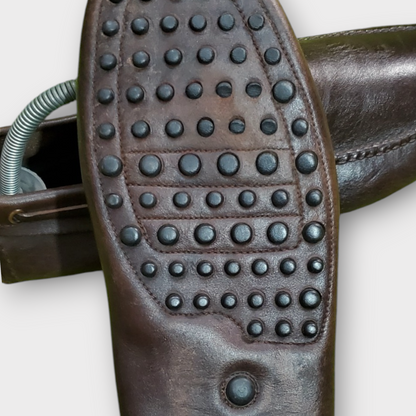 Prada Men's Brown Leather Loafers