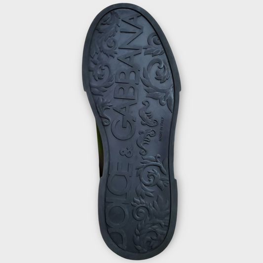 Dolce & Gabbana Portofino Leather Sneakers Crown Patch