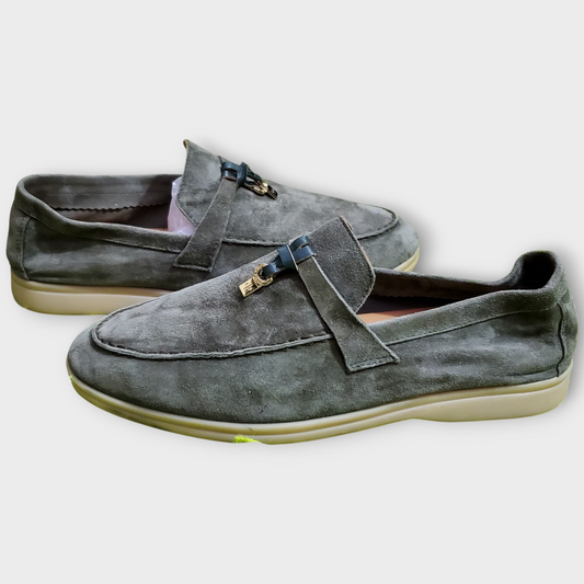 Loro Piana Summer Walk Loafer Brown Suede