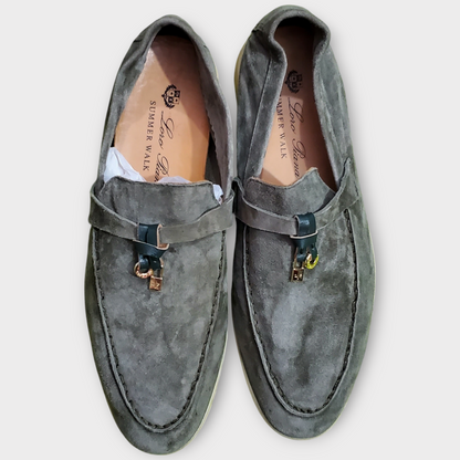 Loro Piana Summer Walk Loafer Brown Suede