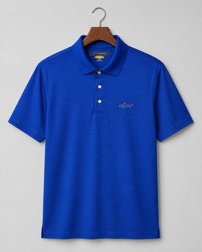 Greg Norman Play Dry Sport Polo Shirt Vibrant Blue