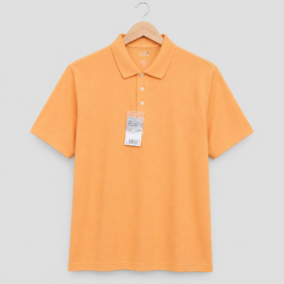 Croft & Barrow Pique Polo Shirt Mustard Yellow