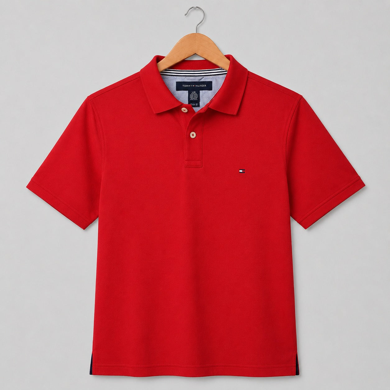 Tommy Hilfiger Solid Regular Fit Cotton Polo Shirt