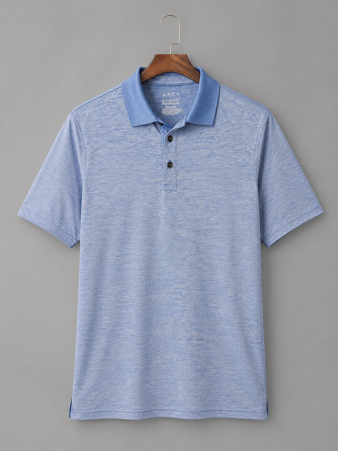 APT.9 Men's Polo Shirt Heathered Blue