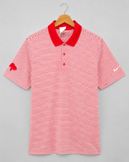 Nike Golf Standard Fit Polo Shirt Orange Striped