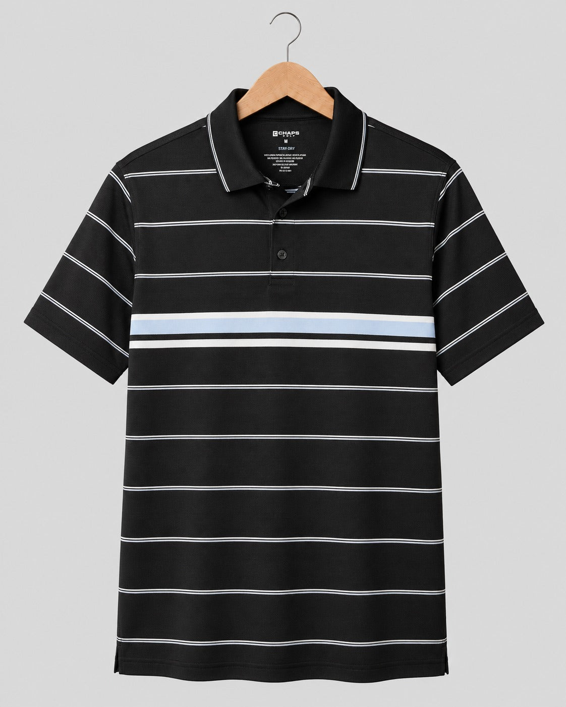 Chaps Golf Polo Shirt Striped