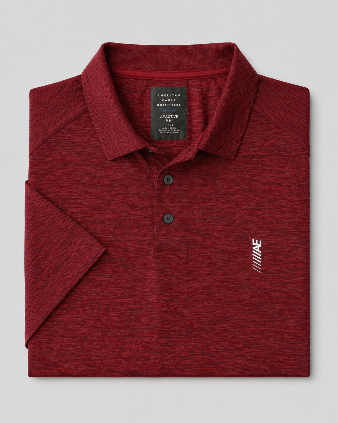 American Eagle Outfitters Polo Shirt Heathered