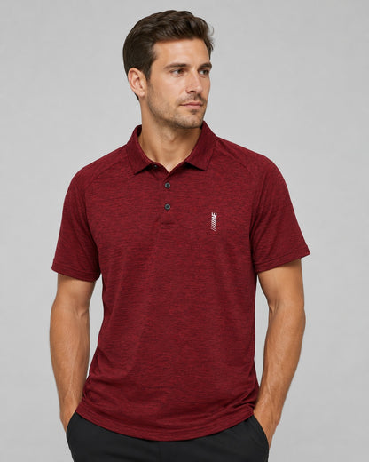 American Eagle Outfitters Polo Shirt Heathered