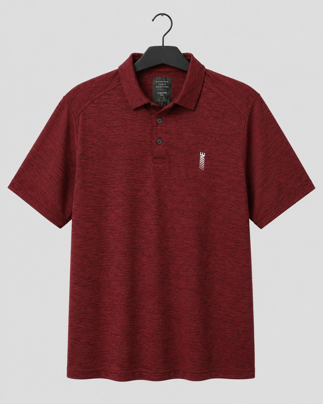 American Eagle Outfitters Polo Shirt Heathered