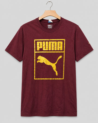 Puma Men's T-Shirt Maroon