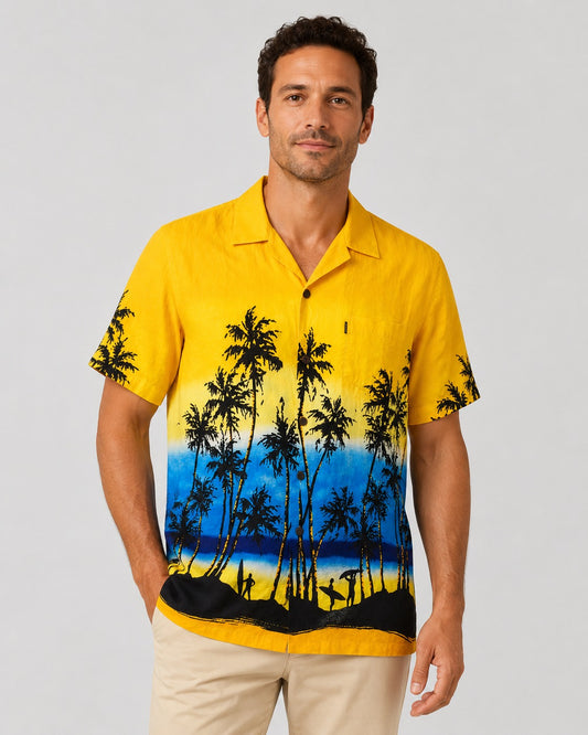 Pineapple Connection Hawaii Shirt Breathable 100% Rayon