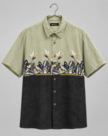 Puritan Brand Short Sleeve Button Down Shirt