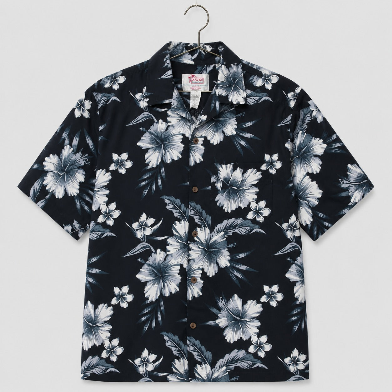 Hawaii Hangover Black Floral Shirt Half Sleeve