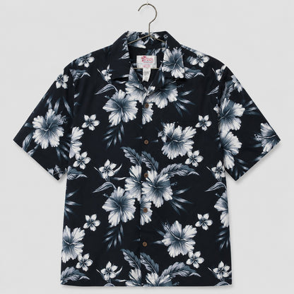 Hawaii Hangover Black Floral Shirt Half Sleeve