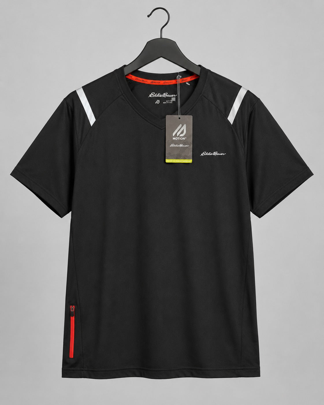Eddie Bauer Motion V-Neck Light Weight Performance T-Shirt