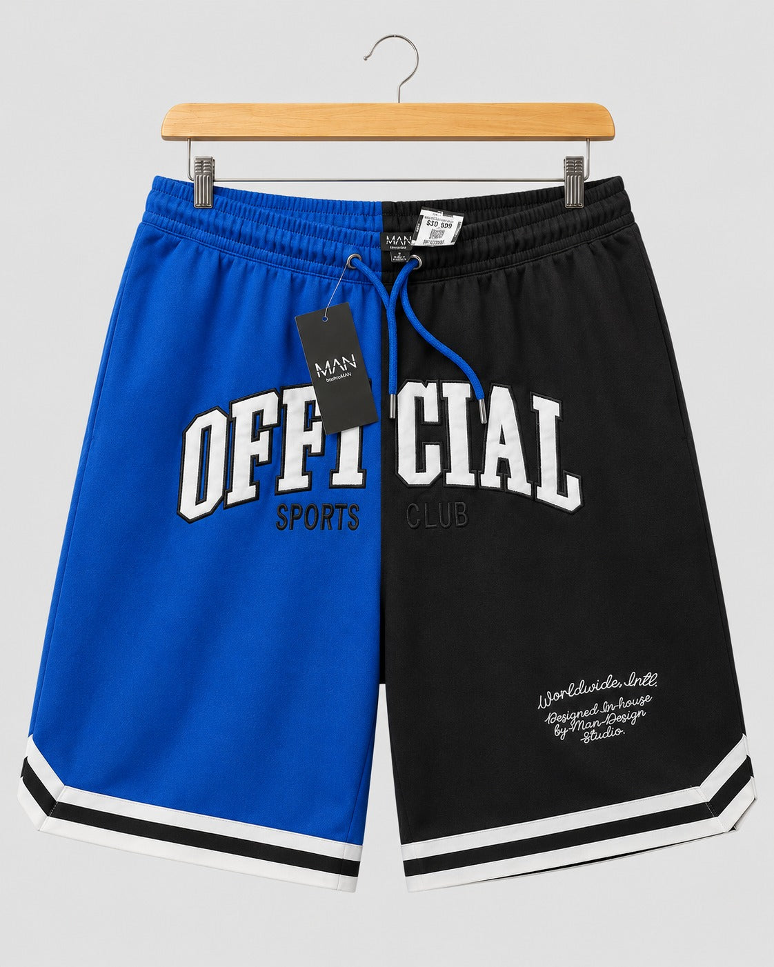 BoohooMan Offical Spliced Basketball Short