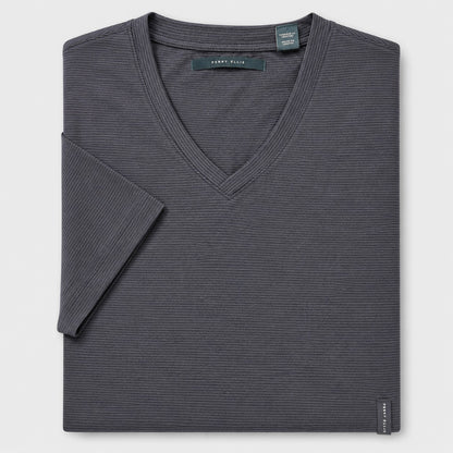 Perry Ellis Striped V-Neck T-Shirt