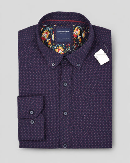 Denim & Flower Men's Shirt