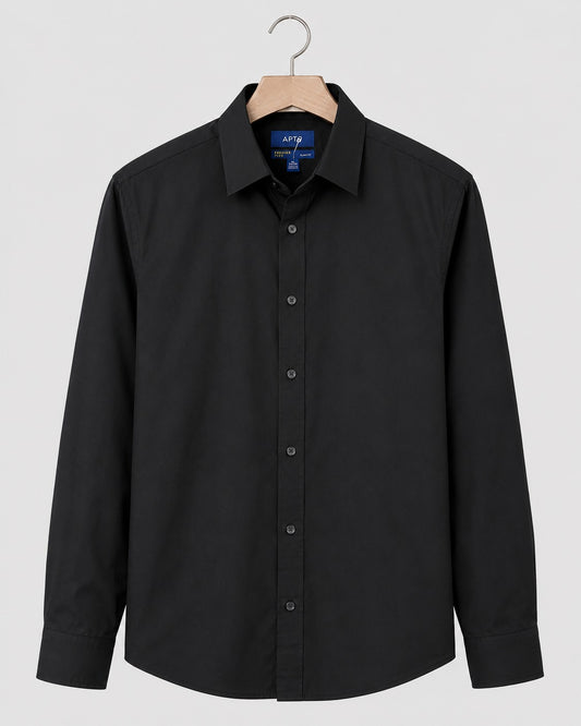 APT.9 Premier Flex Slim Fit Men's Shirt Black