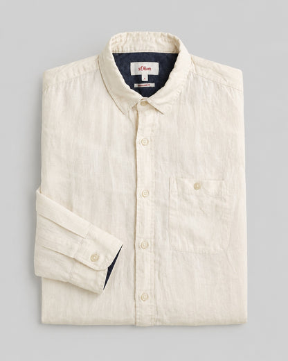 S.Oliver Regular Fit Men's Shirt Linen