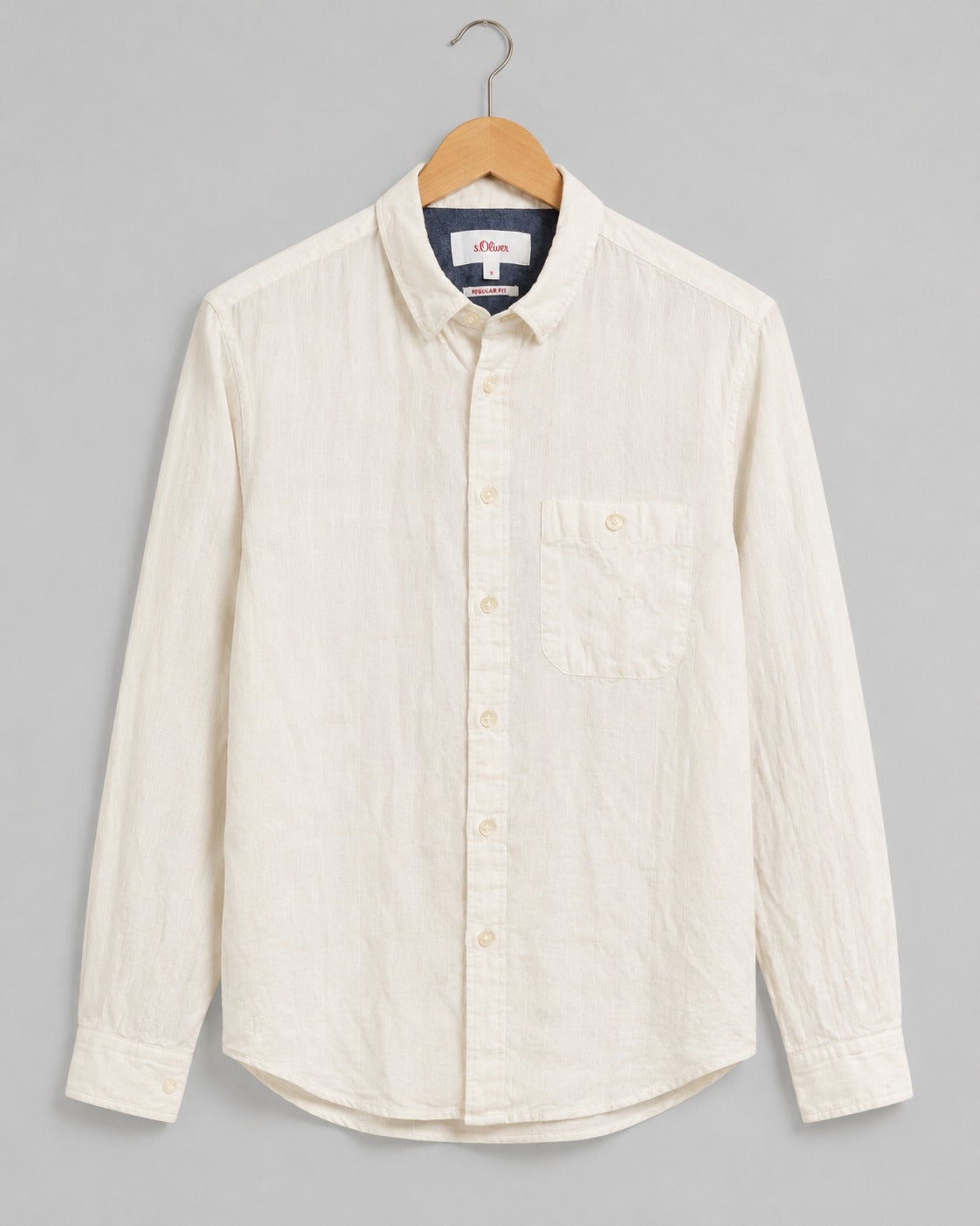 S.Oliver Regular Fit Men's Shirt Linen