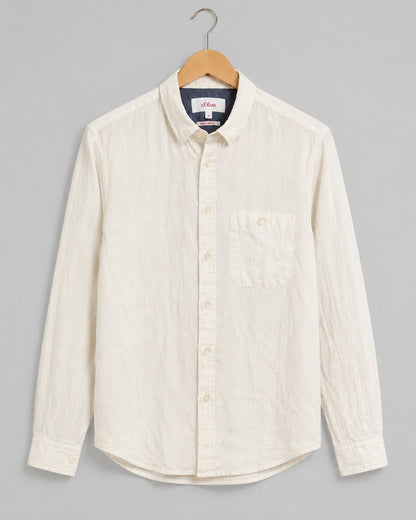 S.Oliver Regular Fit Men's Shirt Linen