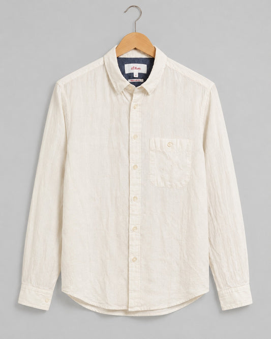 S.Oliver Regular Fit Men's Shirt Linen