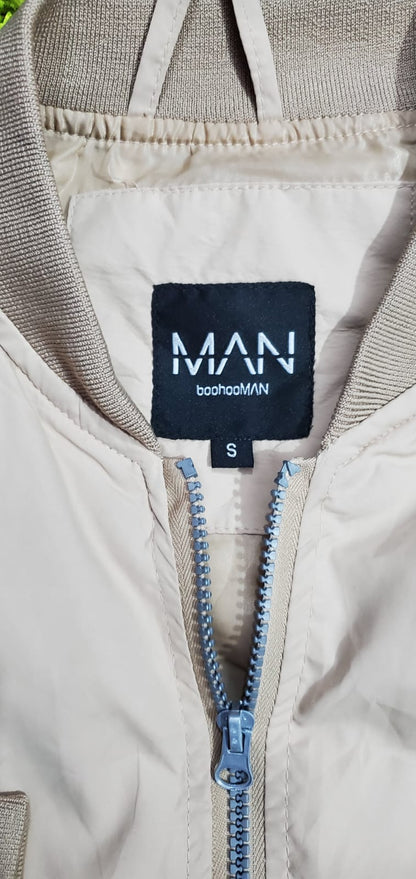 BoohooMAN Bomber Jacket For Men - Begie